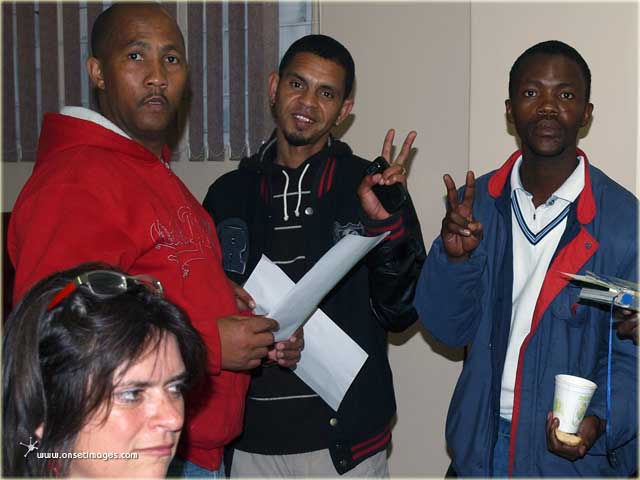 Angela from PANSA, James, Eldridge and Vusi