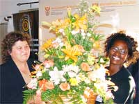 MEC Lynne Brown and Noxolo Ntenetya 